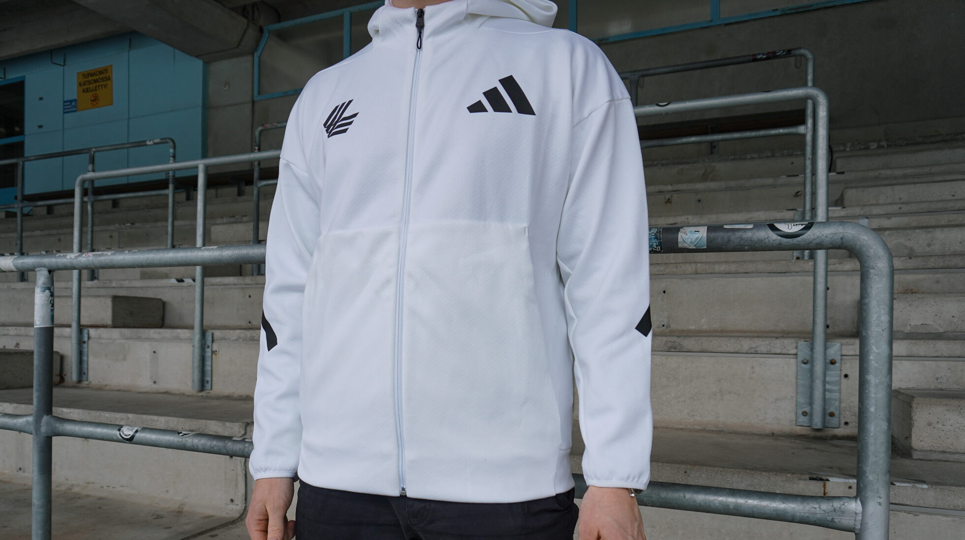 FC Lahti adidas vetoketjullinen huppari